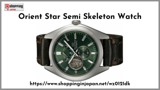 Orient Star Semi Skeleton Watch