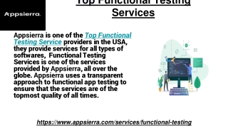 Top Functional Testing Services
