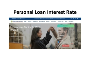 Personal Loan Interest Rate