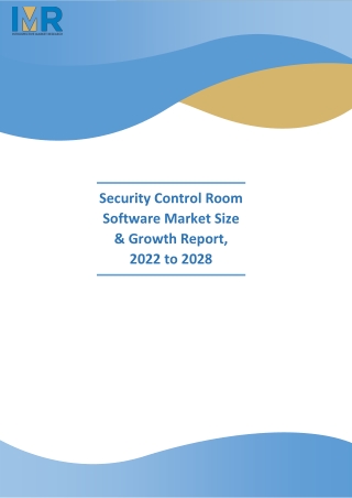 Security Control Room Software Market
