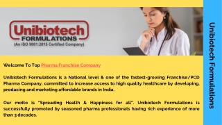 Pharmaceutical Companies in Chandigarh - Unibiotech