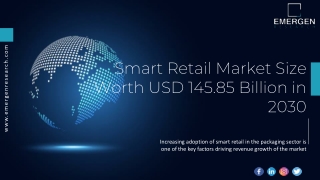 Smart Retail Market Size Worth USD 145.85 Billion in 2030