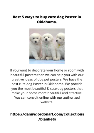 Best 5 ways to buy cute dog Poster in Oklahoma.