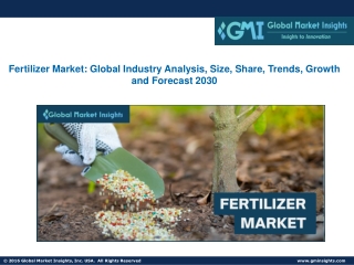 Fertilizer Market: Global Industry Analysis, Size, Share, Trends, Growth 2030