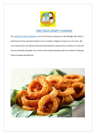TWO PECK CRISPY CHICKEN pdf
