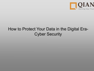 How to Protect Your Data in the Digital Era- Cyber Security