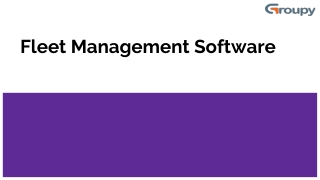 Fleet Management Software