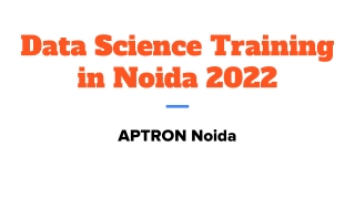 Data Science Training in Noida 2022