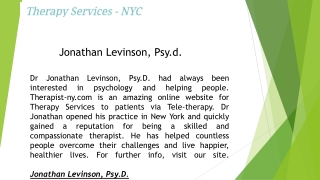 Jonathan Levinson, Psy.d.  Therapist-ny.com