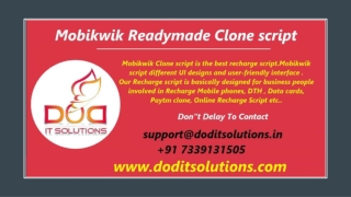 Best Online Mobikwik Clone System - DOD IT Solutions