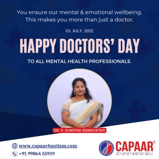 Happy Doctors Day | Best Autism Centre in Bangalore | CAPAAR