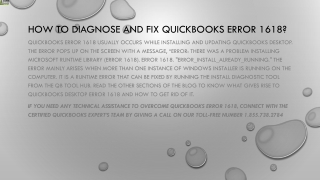 An appropriate method to resolve QuickBooks Error 1618