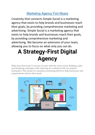 Marketing Agency Fort Myers