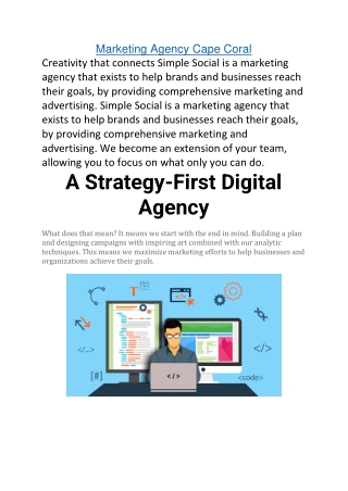 Marketing Agency Cape Coral