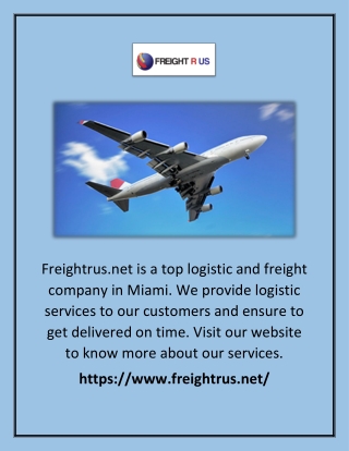 Freight & Logistics Companies in Miami