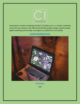 Creative Marketing Service  C-istudios.com