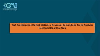 Tert-Amylbenzene Market Trend, Drivers, Challenges, Key Companies by 2026