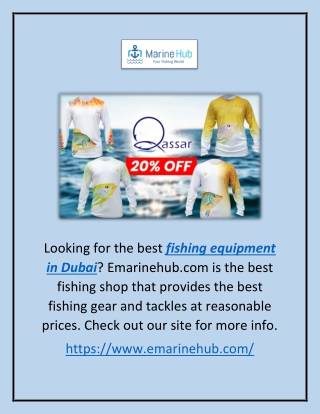 Fishing Tackle Dubai | Emarinehub.com