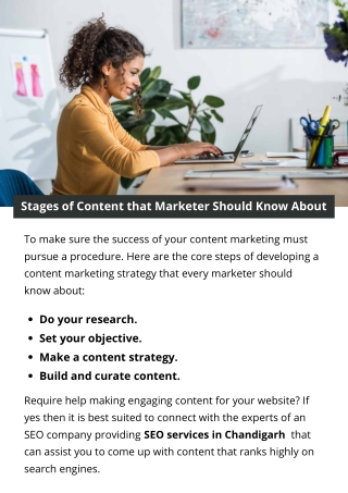 Stages of Content that Marketer Should Know About