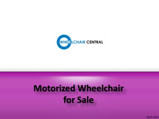 Motorized Wheelchair for Sale, Motorized Wheelchairs near me – Wheelchair Central