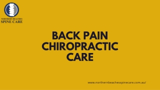 How Back Pain Chiropractic Care Will Help In Reducing The Pain