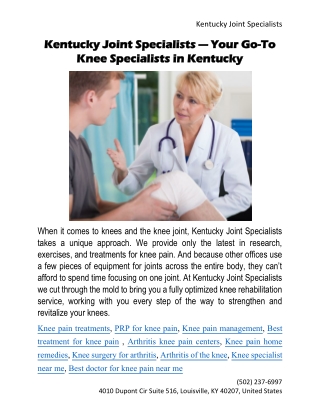 Knee pain home remedies.Doc
