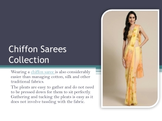 Shop Chiffon Sarees Online | One Minute Sarees
