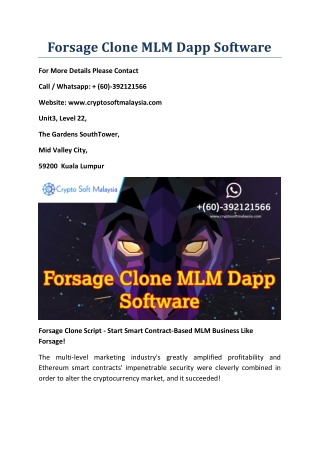 Forsage clone MLM Dapp software