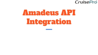 Amadeus API Integration