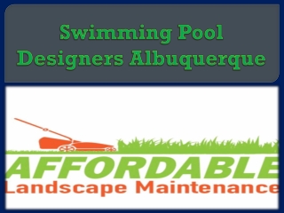 Swimming Pool Designers Albuquerque