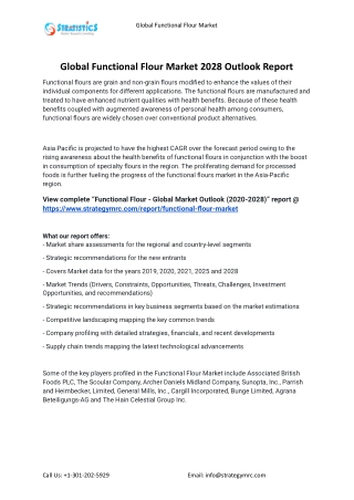 2021 Functional Flour Industry Global Analysis Report