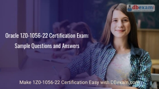 Oracle 1Z0-1056-22 Certification Exam: Sample Questions and Answers