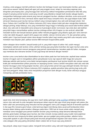 Slot Gacor Terbaru Dari Covid7bet Slot Terbaru Indonesia 2022-8 Keadaan Yang Har