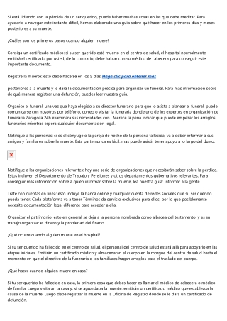 Guía basica de Funeraria Zaragoza 24h para hacer los arreglos funerarios