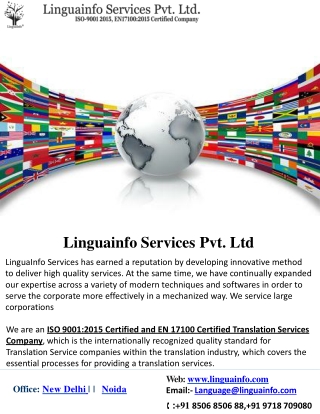 Best Translation company in India
