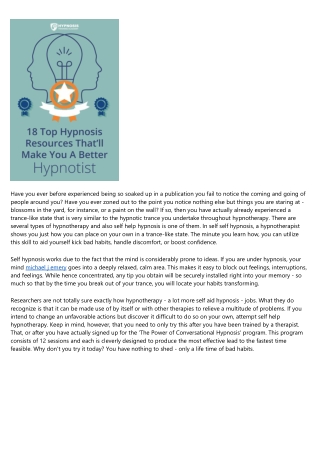 Chuck Off Bad Behaviors With Self Assistance Hypnosis