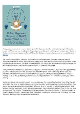 Chuck Off Bad Habits With Self Help Hypnosis