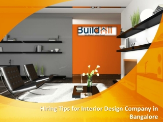 Hiring Tips for Interior Design Company in Bangalore