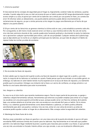 Los mejores consejos de un cerrajero para incrementar el nivel de seguridad en u