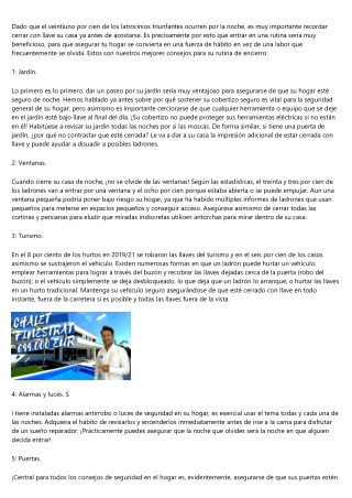 Recomendaciones de Cerrajeros Economicos Alicante para resguardar su residencia