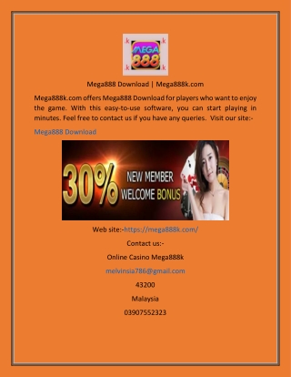 Mega888 Download  Mega888k