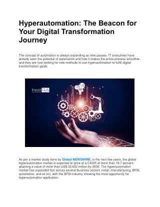 Hyperautomation: The Beacon for Your Digital Transformation Journey
