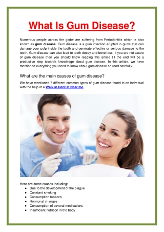 What Is Gum Disease