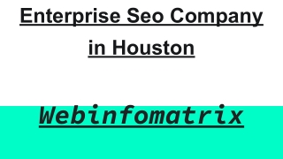 Enterprise Seo Company in Houston