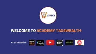 job oriented online accounting courses_Academy Tax4wealth