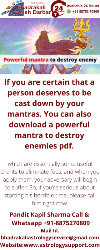 Powerful mantra to destroy enemy – Astrology Support (1)