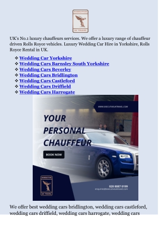 Wedding Cars Malton