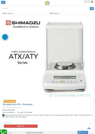 Cân Điện tử Phân Tích Shimadzu ATX Hoa sen vàng