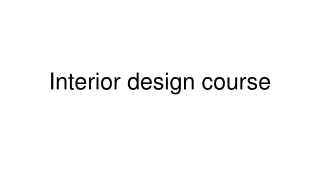 Interior design