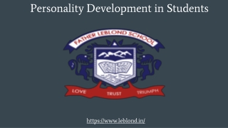 Personality Development in Students